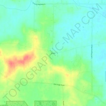 Carte topographique Stone, altitude, relief