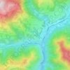 Carte topographique Ceradello, altitude, relief