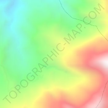 Carte topographique Cordilleras, altitude, relief