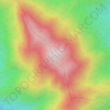 Carte topographique Gunung Semangkok, altitude, relief