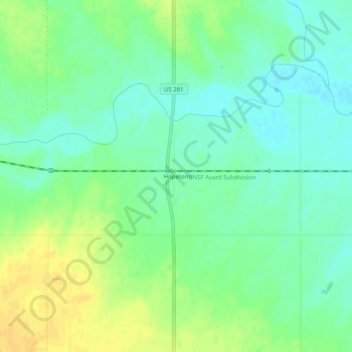 Carte topographique Hopeton, altitude, relief