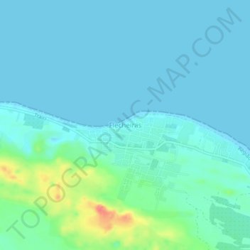 Carte topographique Fleicheiras, altitude, relief