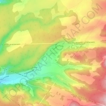 Carte topographique Izvoare, altitude, relief