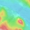 Carte topographique Gopshus, altitude, relief