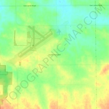 Carte topographique South Freeport, altitude, relief