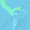 Carte topographique Honeymoon Island Dog Beach, altitude, relief