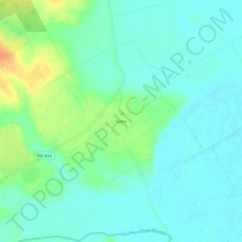 Carte topographique Satin, altitude, relief