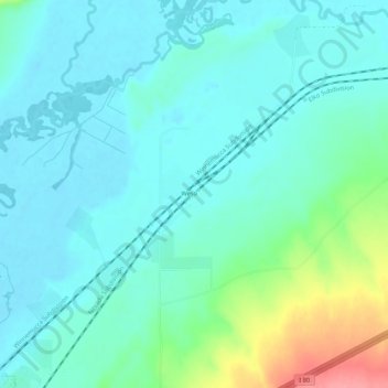 Carte topographique Weso, altitude, relief