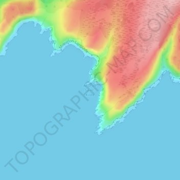 Carte topographique Anse de Saint-Kilda, altitude, relief