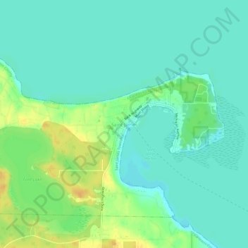 Carte topographique Saint James, altitude, relief