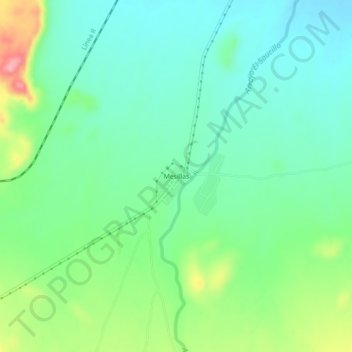 Carte topographique Mesillas, altitude, relief