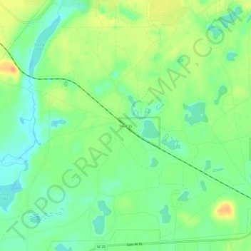 Carte topographique Swanzy, altitude, relief