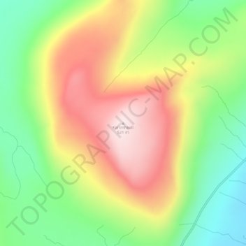 Carte topographique Farrmheall, altitude, relief