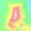 Carte topographique Cerro Chiguana, altitude, relief