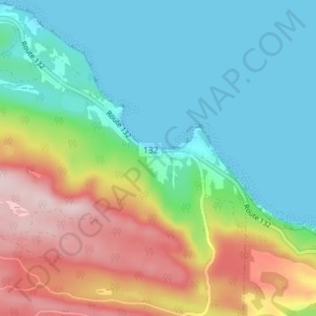 Carte topographique Saint-Yvon, altitude, relief