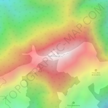 Carte topographique Cerro Kennedy, altitude, relief