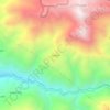 Carte topographique Duchun, altitude, relief