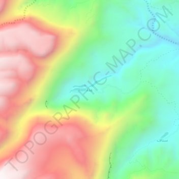 Carte topographique Addah, altitude, relief