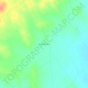 Carte topographique Gilson Groves, altitude, relief