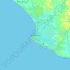 Carte topographique Monrovia, altitude, relief