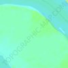 Carte topographique Mississippi Alluvial Plain, altitude, relief