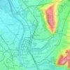 Carte topographique Weil am Rhein, altitude, relief