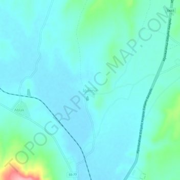 Carte topographique İğdemir, altitude, relief