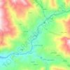 Carte topographique چۆمان, altitude, relief