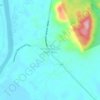 Carte topographique Kampung Pulau Tawar Baru, altitude, relief
