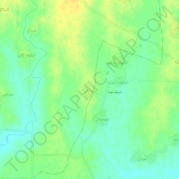 Carte topographique Dadyal, altitude, relief