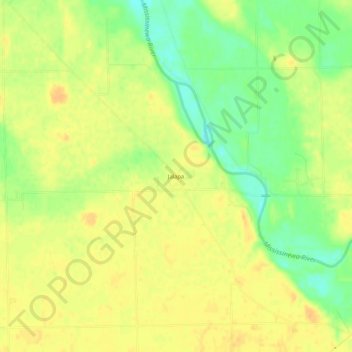 Carte topographique Jalapa, altitude, relief