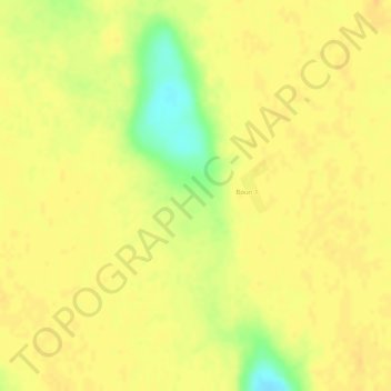 Carte topographique Baude, altitude, relief