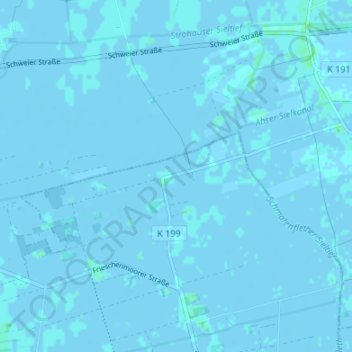 Carte topographique Nordpol, altitude, relief