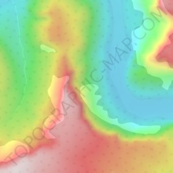 Carte topographique First Canyon, altitude, relief