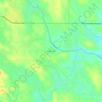 Carte topographique Indian Town, altitude, relief