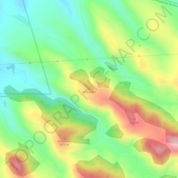 Carte topographique Xoconoxtle, altitude, relief