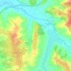 Carte topographique Le Clos, altitude, relief