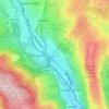 Carte topographique Pentrebach, altitude, relief