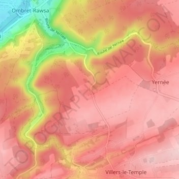 Carte topographique France, altitude, relief