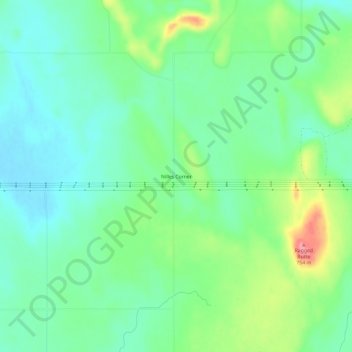 Carte topographique Nilles Corner, altitude, relief