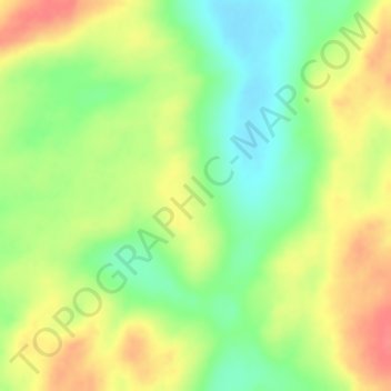 Carte topographique Tounis, altitude, relief