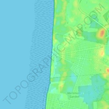 Carte topographique Stella-Plage, altitude, relief