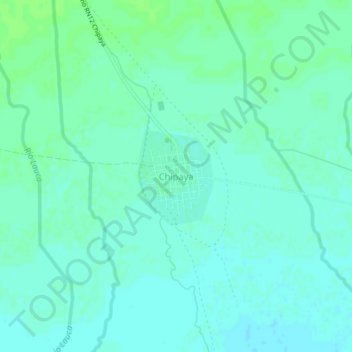 Carte topographique Chipaya, altitude, relief