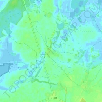 Carte topographique Silenz, altitude, relief