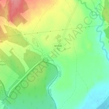 Carte topographique Alamin, altitude, relief