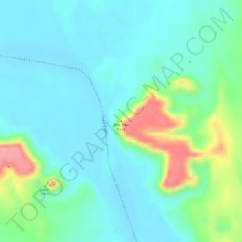 Carte topographique One Tree Point, altitude, relief