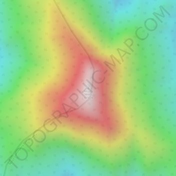 Carte topographique Mount Mtelo, altitude, relief