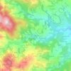 Carte topographique Le Rochet, altitude, relief