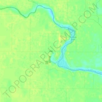 Carte topographique Dale, altitude, relief