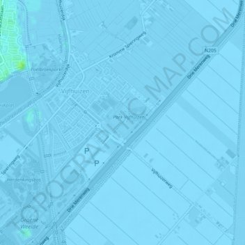 Carte topographique Sascha Rozemarijn Meijer, altitude, relief